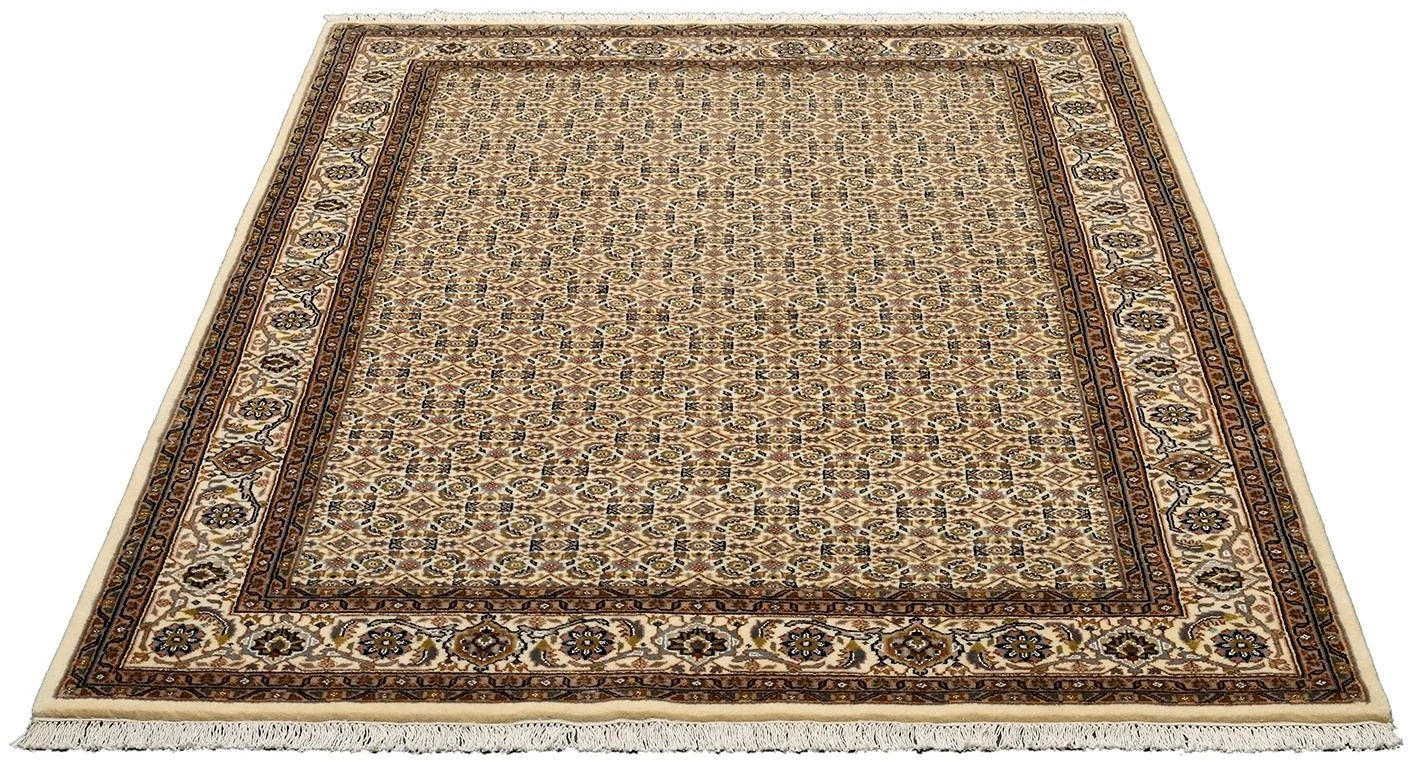 Tabriz Indian Rug 170 × 231 cm, Wool & Silk, hand-knotted