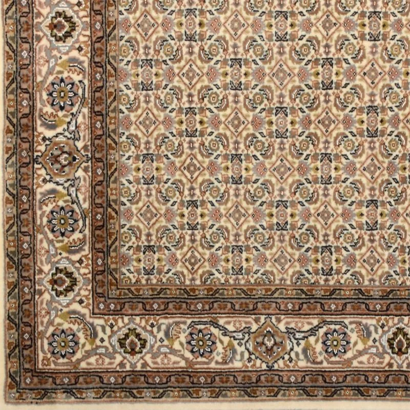 Tabriz Indian Rug 170 × 231 cm, Wool & Silk, hand-knotted