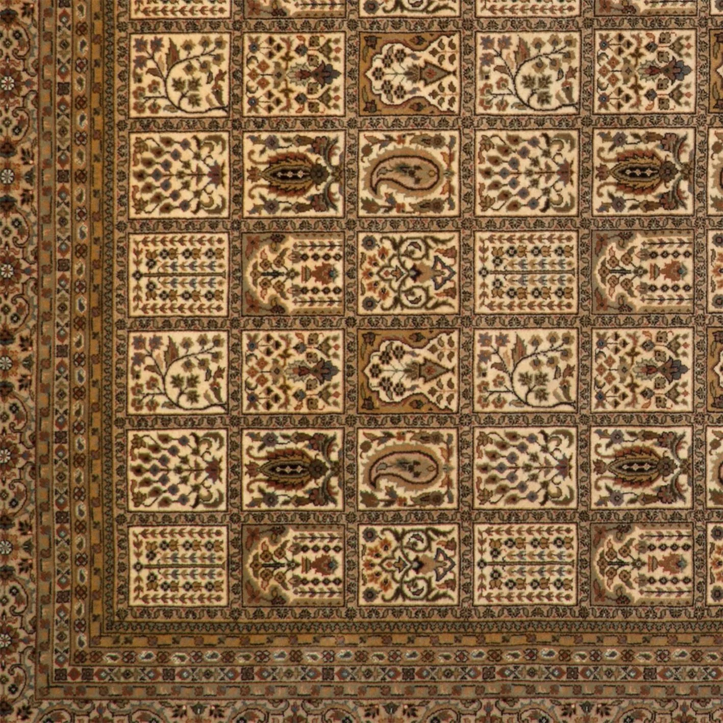 orientteppich-ghom-200-x-292-cm-schurwolle-handgeknupft-3 Qom Indian Rug — hand-knotted, 200 × 292 cm, Wool