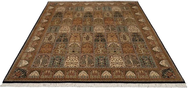 Qom Indian Rug 255 × 311 cm, Wool, hand-knotted