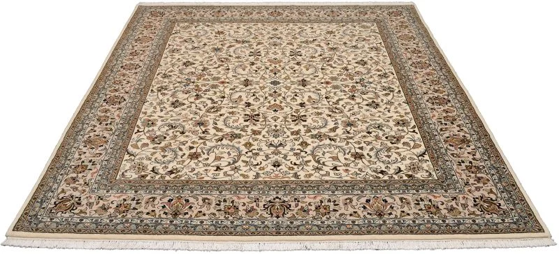 Isfahan Indian Rug — hand-knotted, 249 × 291 cm, Wool
