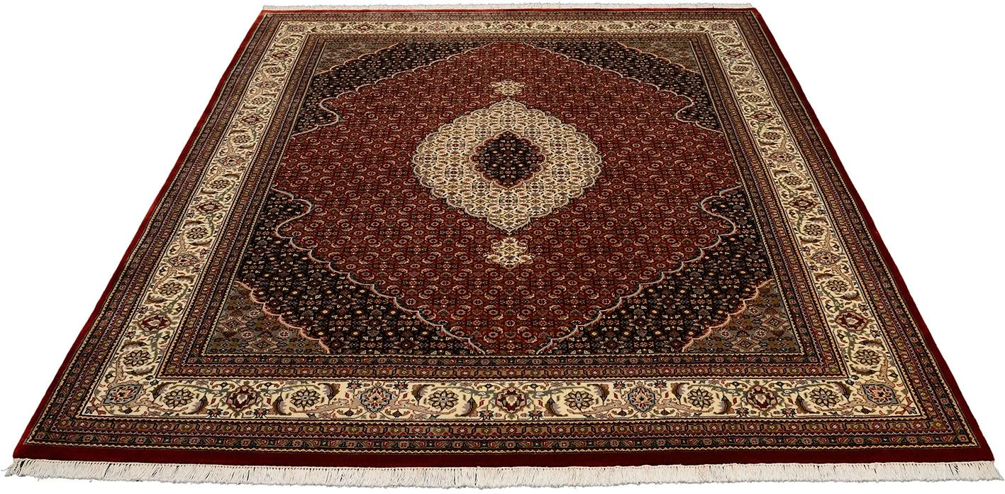 Tabriz Indian Rug 244 × 295 cm, Wool & Silk, hand-knotted