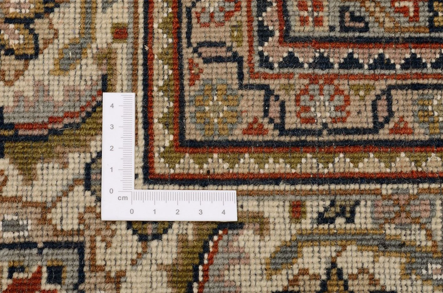 Tabriz Indian Rug 244 × 295 cm, Wool & Silk, hand-knotted