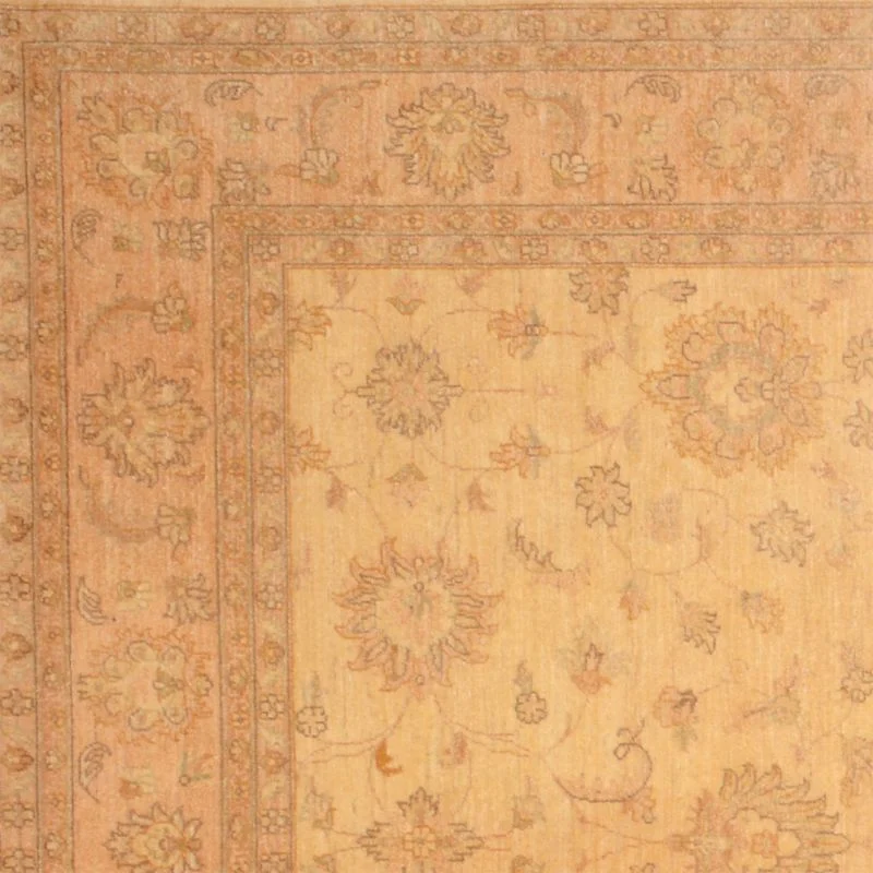 Ziegler Afghan Rug — hand-knotted, 240 × 295 cm, Wool