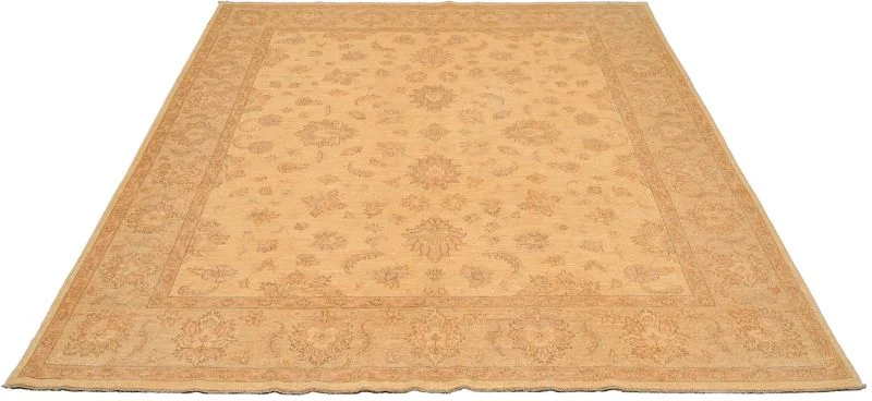 Hand-Knotted Wool Ziegler Pakistani Rug, 245 × 301 cm