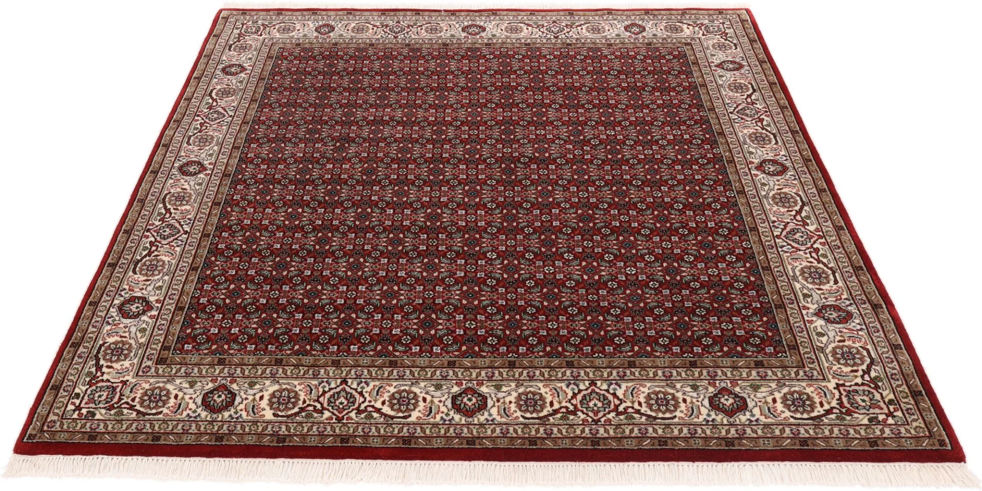 orientteppich-tabriz-201-x-203-cm-schurwolle-seide-handgeknupft-1 Tabriz Indian Rug 201 × 203 cm, Wool & Silk, hand-knotted