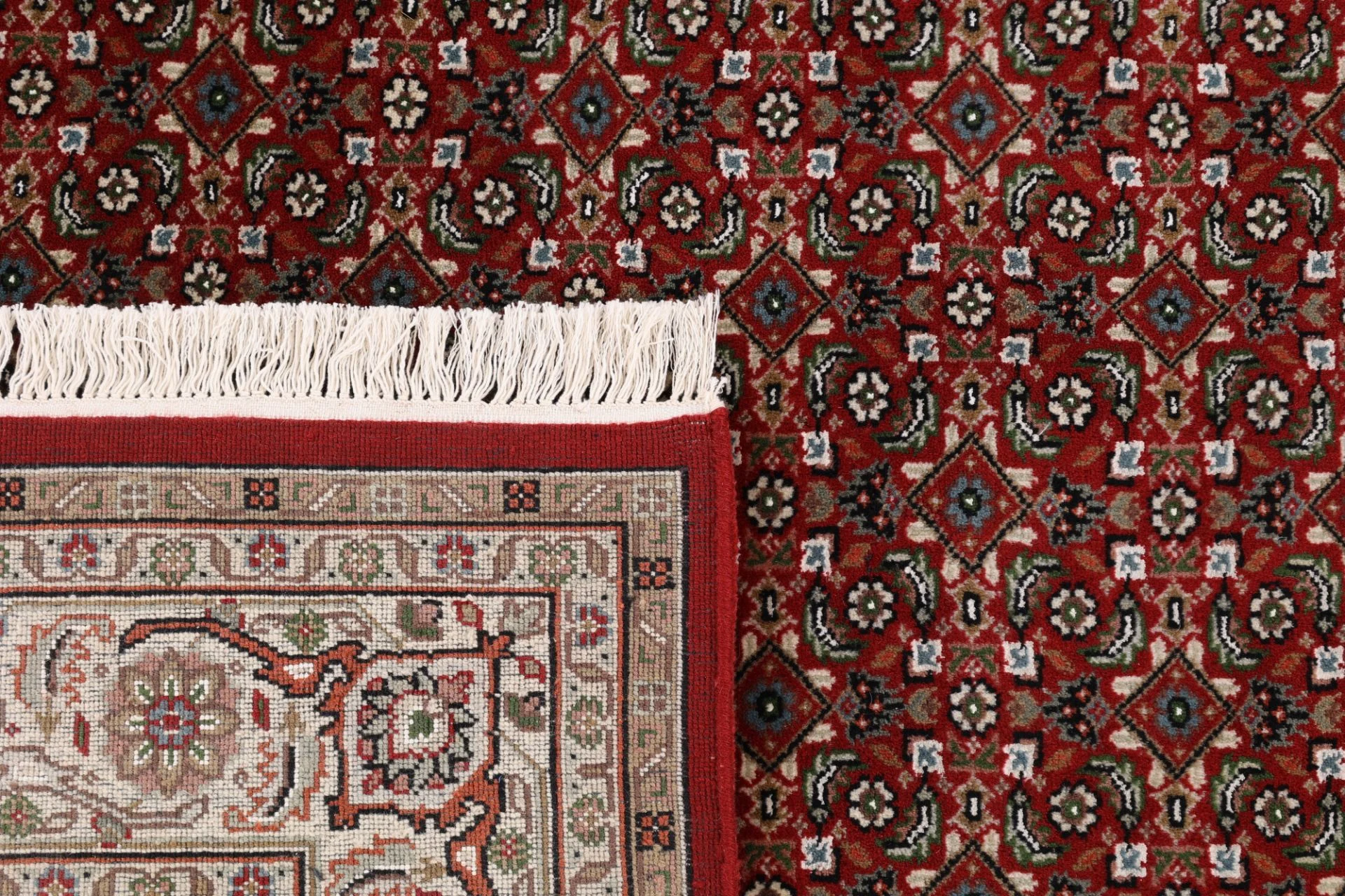 orientteppich-tabriz-201-x-203-cm-schurwolle-seide-handgeknupft-6 Tabriz Indian Rug 201 × 203 cm, Wool & Silk, hand-knotted