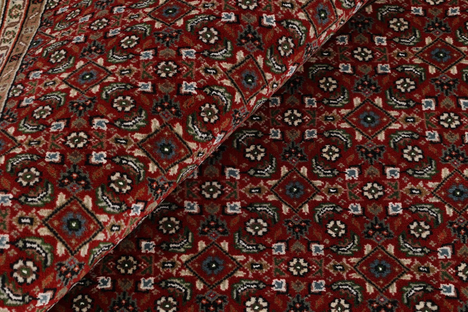 orientteppich-tabriz-201-x-203-cm-schurwolle-seide-handgeknupft-7 Tabriz Indian Rug 201 × 203 cm, Wool & Silk, hand-knotted