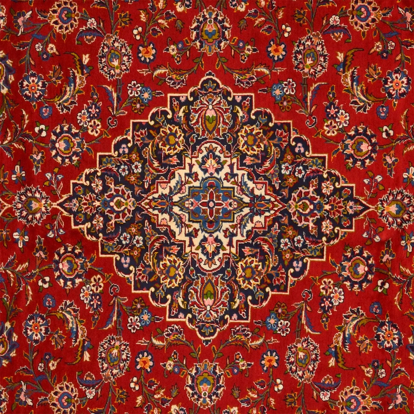 Kashan Persian Rug — hand-knotted, 308 × 372 cm, Wool