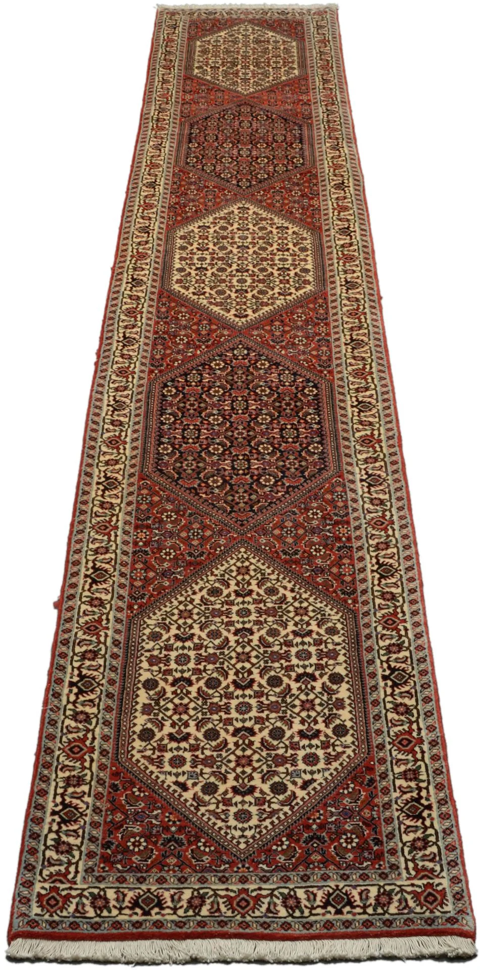 perserteppich-bidjar-66-x-410-cm-schurwolle-handgeknupft-laufer-4 Hand-Knotted Wool Bijar Persian Rug, 66 × 410 cm