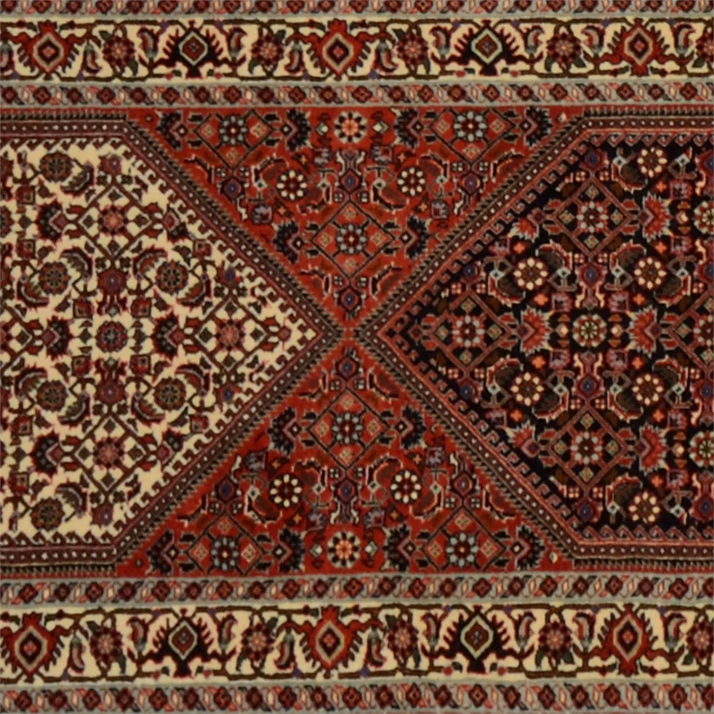 perserteppich-bidjar-66-x-410-cm-schurwolle-handgeknupft-laufer-6 Hand-Knotted Wool Bijar Persian Rug, 66 × 410 cm