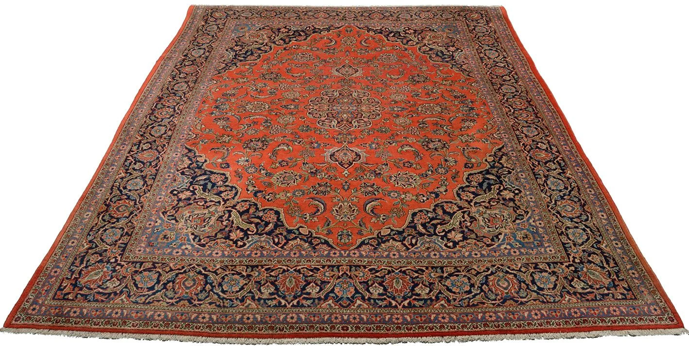 Kashan Persian Rug 270 × 350 cm, Wool, hand-knotted