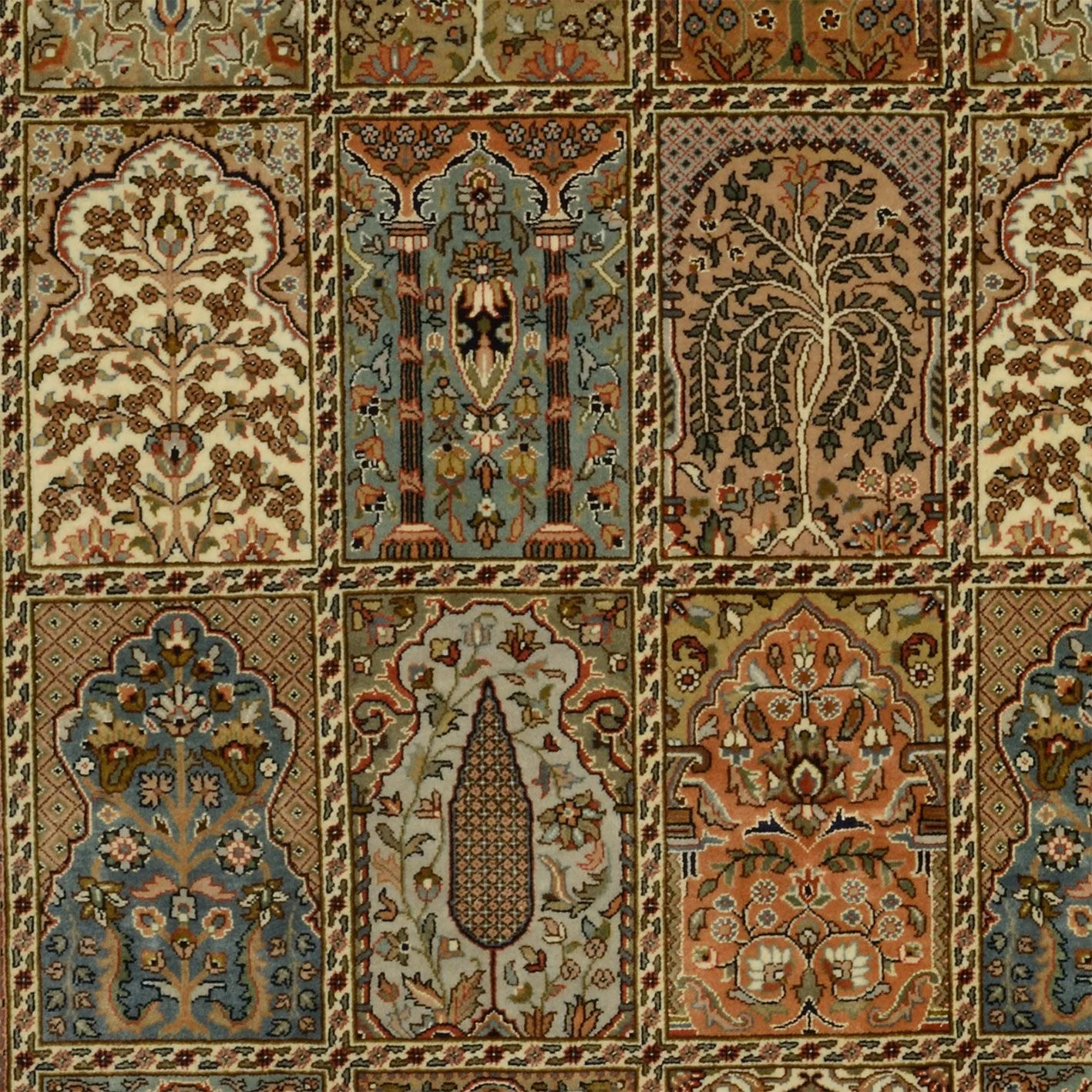 orientteppich-bachtiar-174-x-241-cm-schurwolle-handgeknupft-3 Hand-Knotted Wool Bakhtiari Indian Rug, 174 × 241 cm