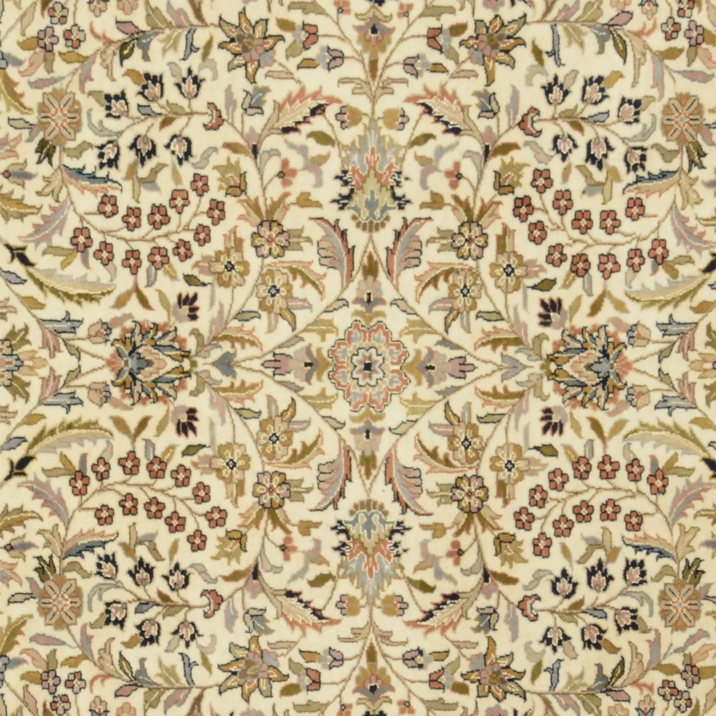 Isfahan Indian Rug 204 × 302 cm, Wool, hand-knotted