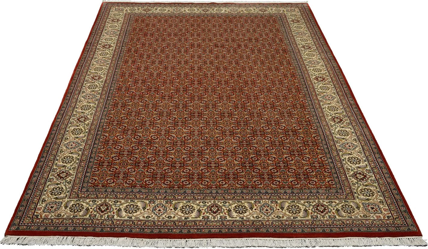 Tabriz Indian Rug 202 × 301 cm, Wool & Silk, hand-knotted