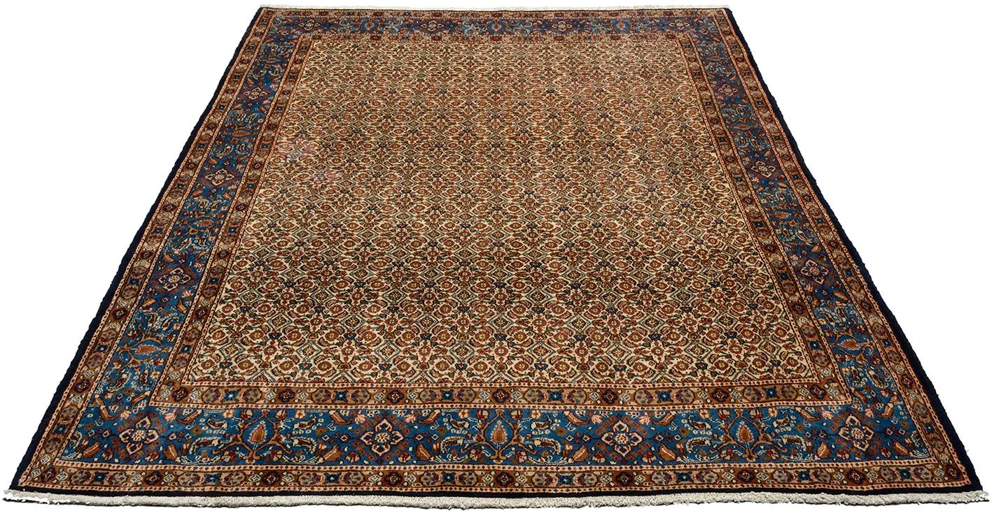 Moud Persian Rug — hand-knotted, 221 × 285 cm, Wool