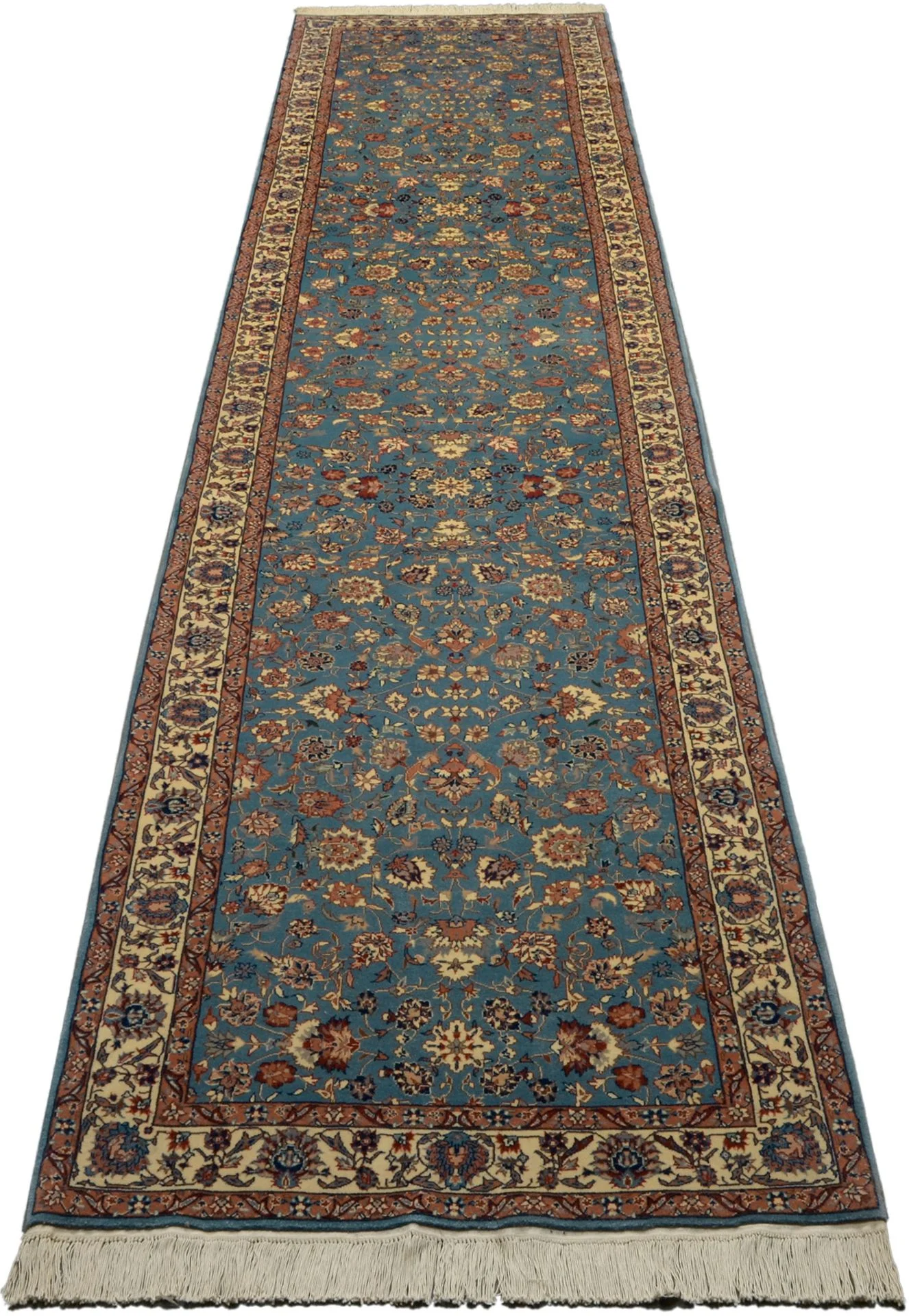 Isfahan Chinese Rug — hand-knotted, 104 × 460 cm, Wool