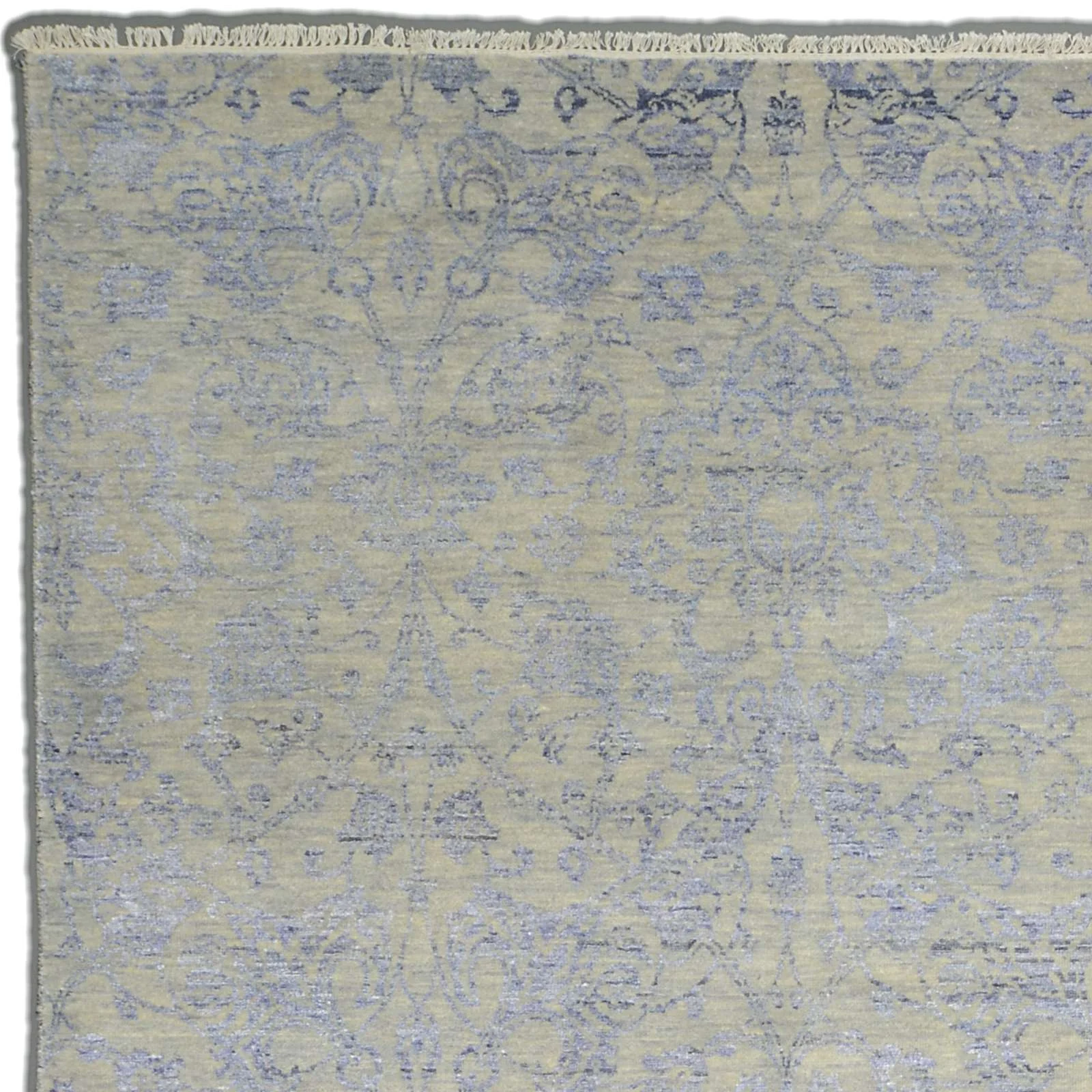 Indian Rug — hand-knotted, 243 × 301 cm, Wool