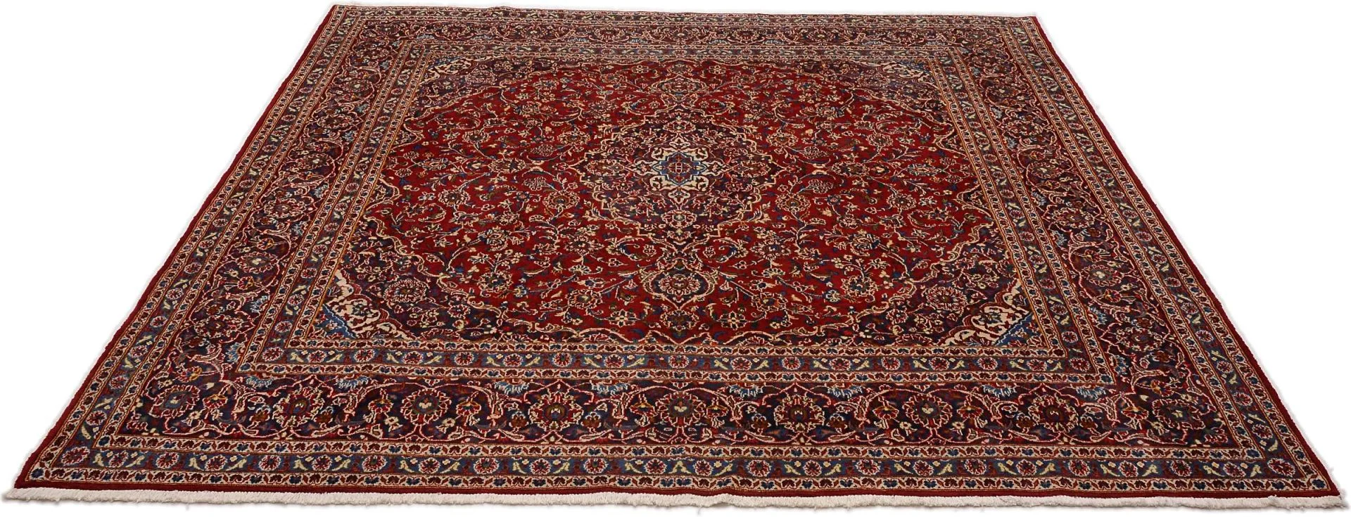 Kashan Persian Rug 290 × 300 cm, Wool, hand-knotted