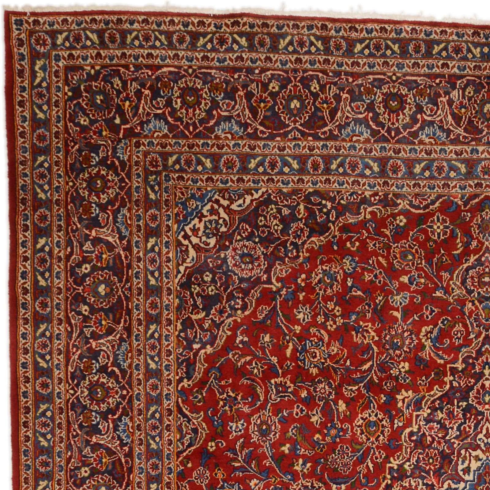 Kashan Persian Rug 290 × 300 cm, Wool, hand-knotted
