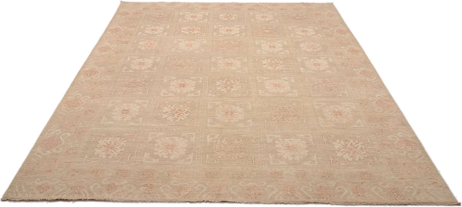 Hand-Knotted Wool Ziegler Pakistani Rug, 270 × 350 cm