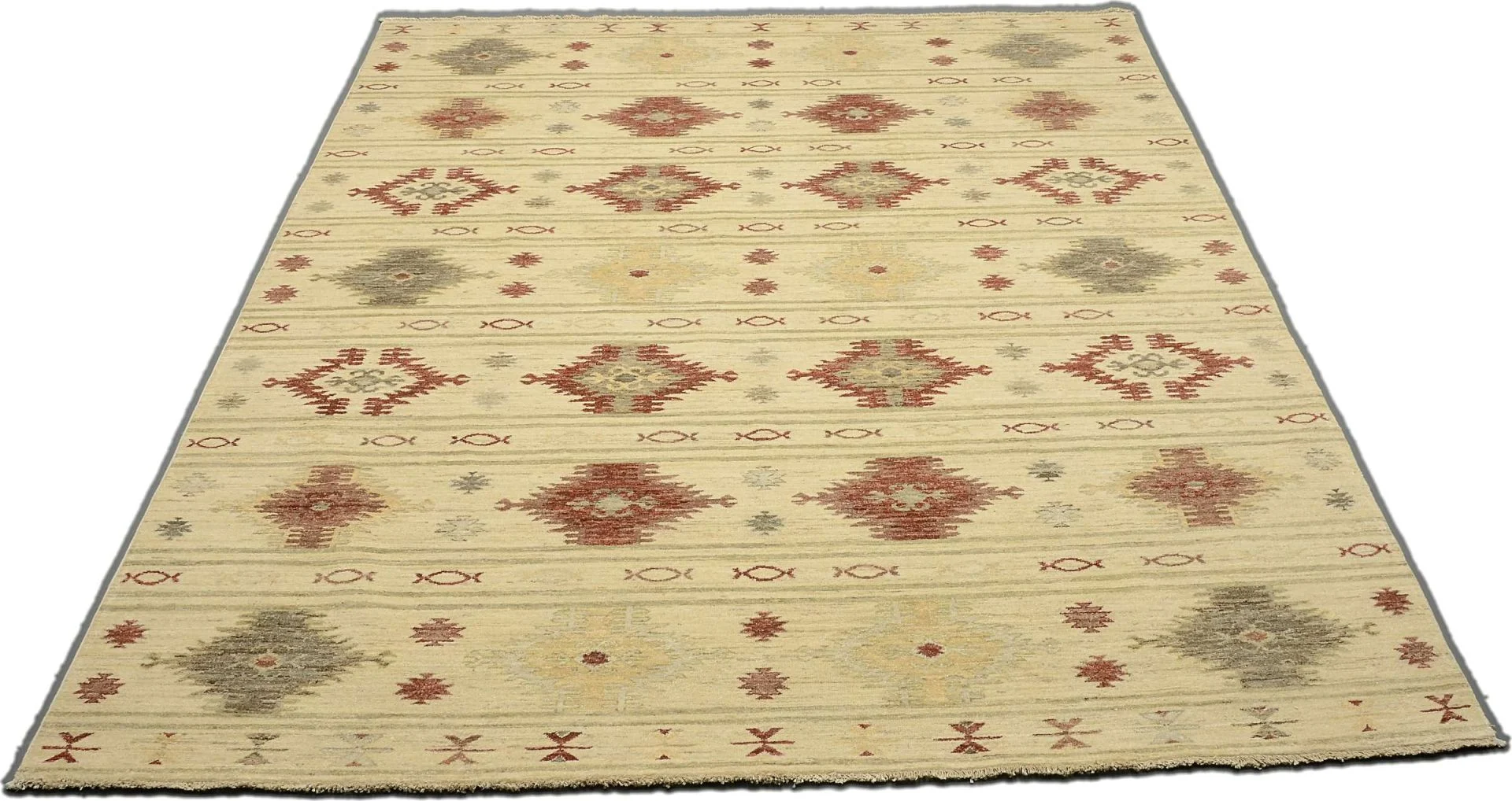 Hand-Knotted Wool Ziegler Pakistani Rug, 233 × 292 cm