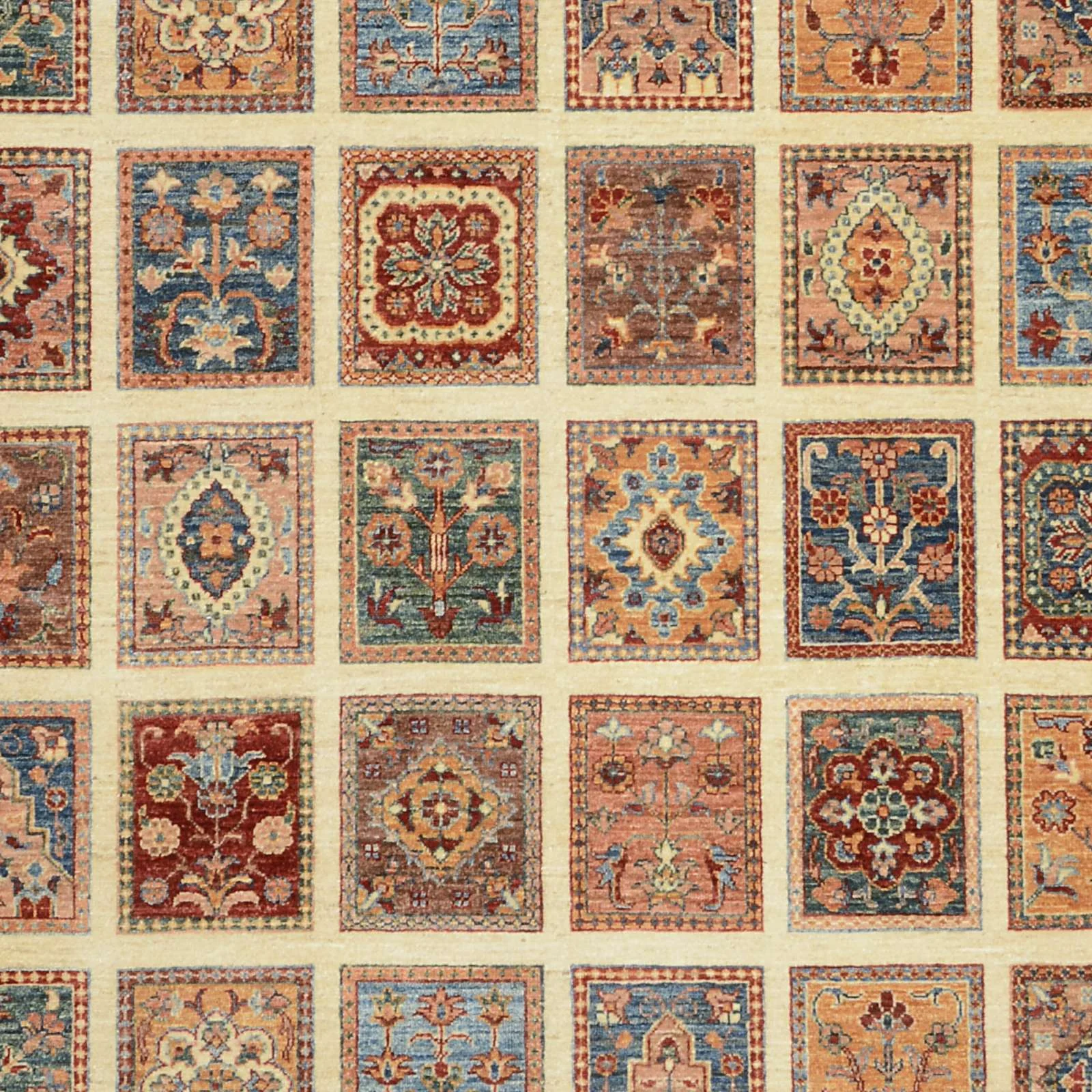 Hand-Knotted Wool Ziegler Pakistani Rug, 228 × 304 cm