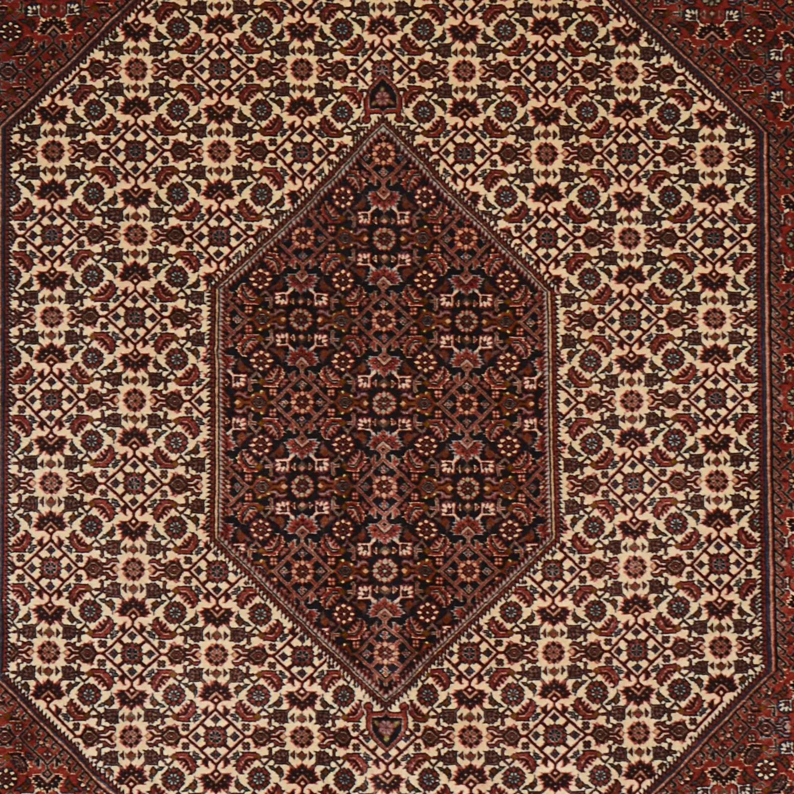 Hand-Knotted Wool Bijar Persian Rug, 202 × 302 cm