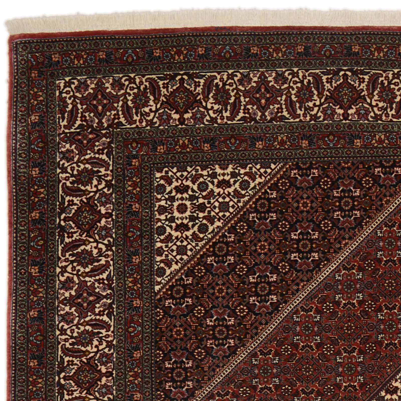 Hand-Knotted Wool Bijar Persian Rug, 202 × 302 cm