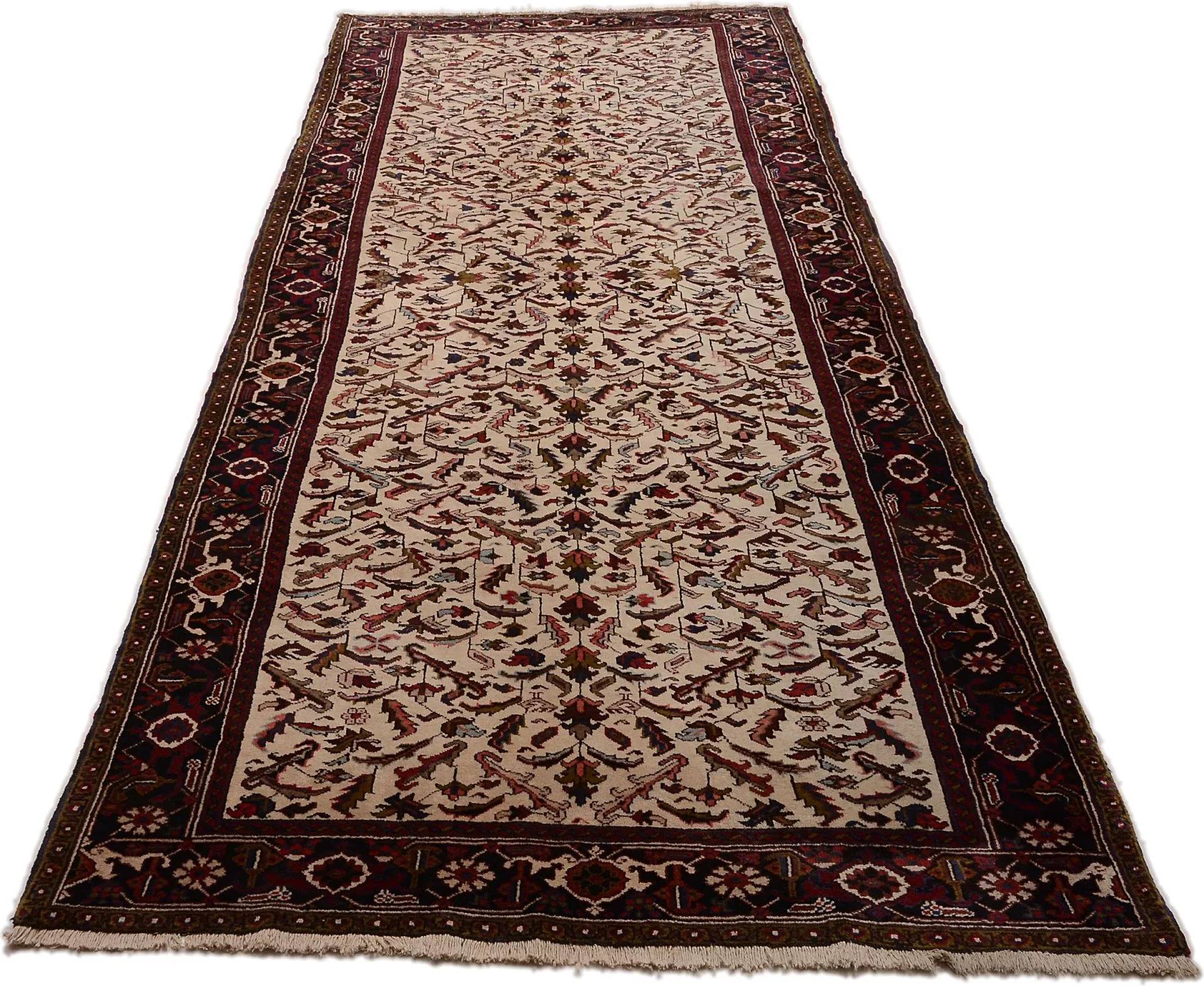 Heriz Persian Rug — hand-knotted, 160 × 420 cm, Wool
