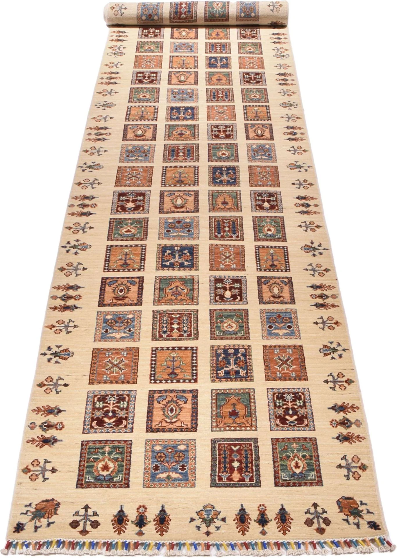 orientteppich-ziegler-114-x-640-cm-schurwolle-handgeknupft-laufer-1 Ziegler Afghan Rug 114 × 640 cm, Wool, hand-knotted