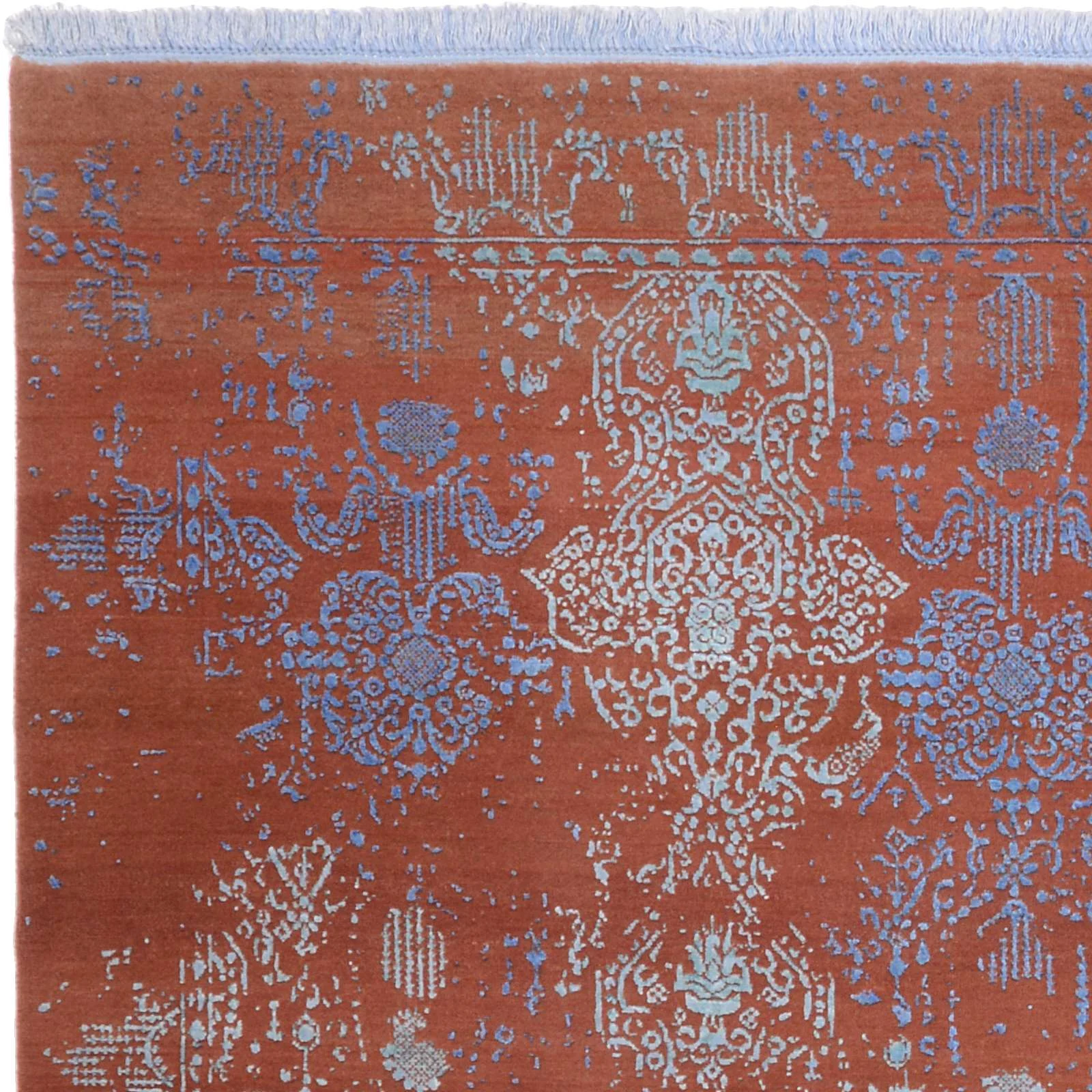orientteppich-neo-170-x-240-cm-schurwolle-seide-handgeknupft-rose-5 Indian Rug — hand-knotted, 170 × 240 cm, Wool & Silk