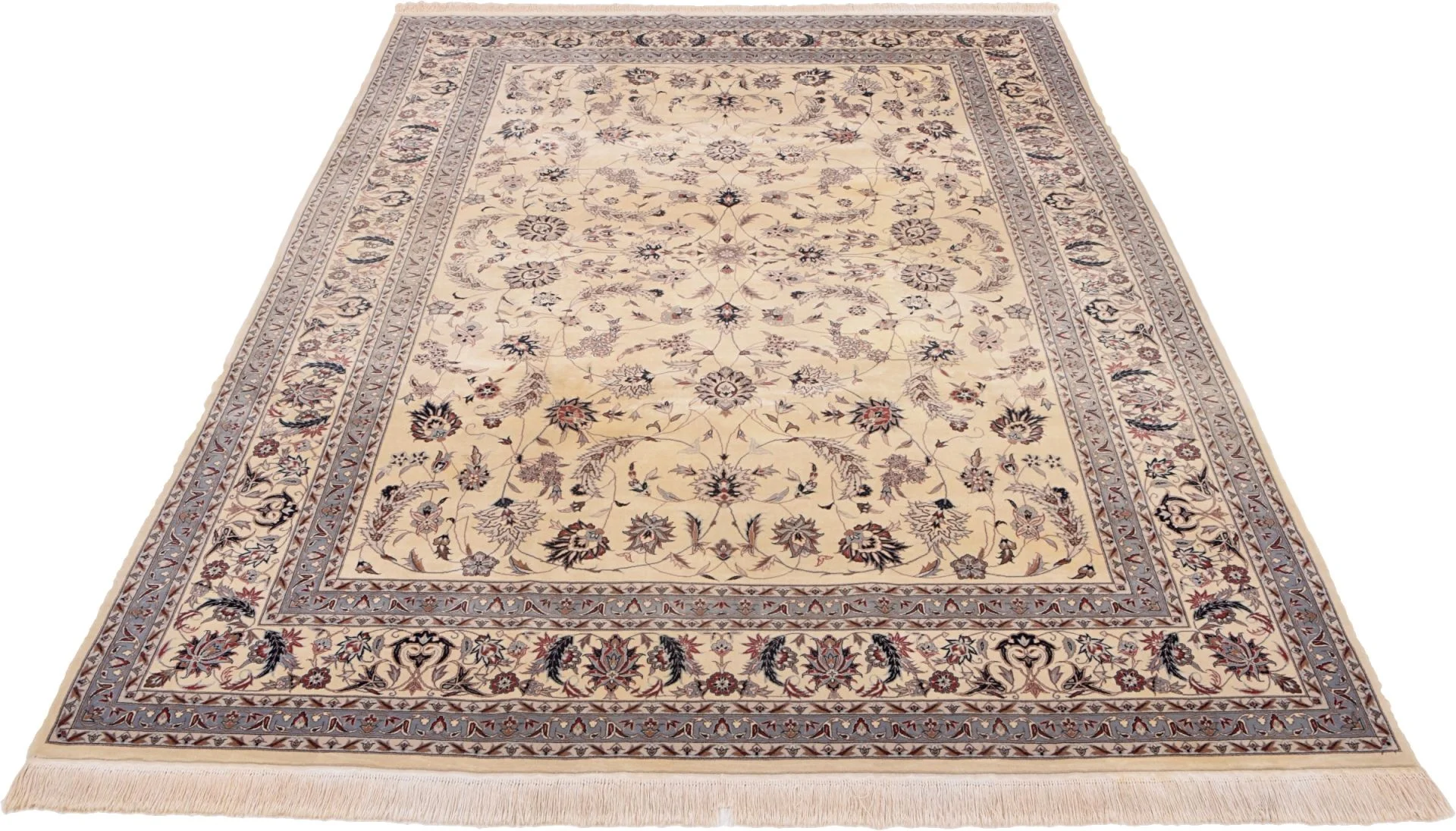 Hand-Knotted Wool Isfahan Chinese Rug, 246 × 340 cm