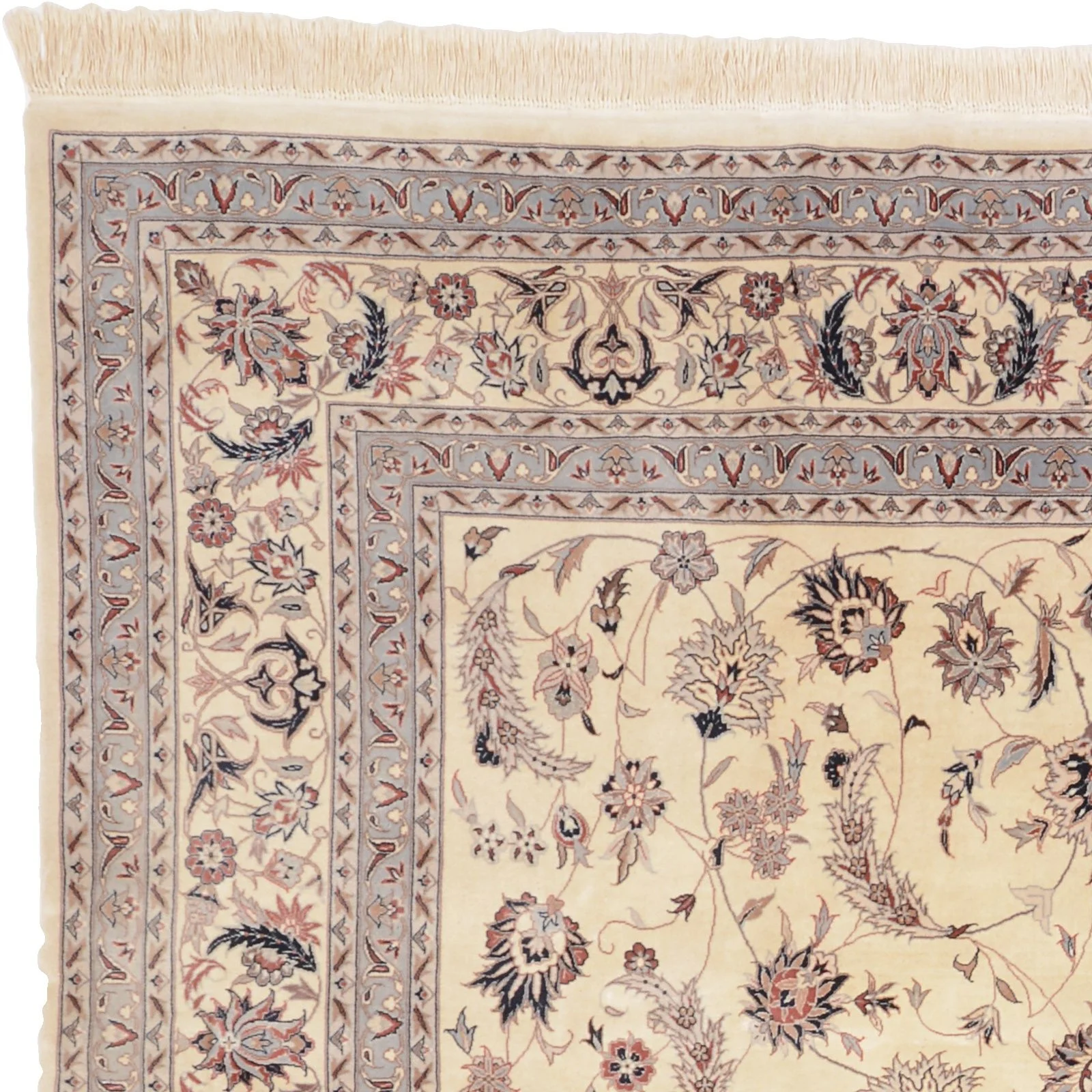 Hand-Knotted Wool Isfahan Chinese Rug, 246 × 340 cm