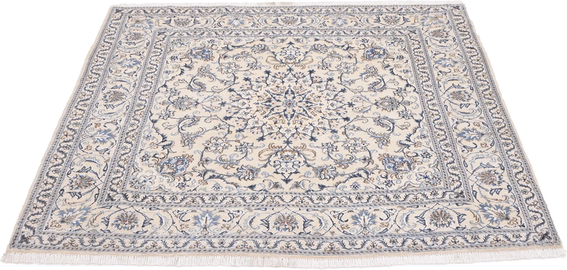 Nain Persian Rug 200 × 205 cm, Wool, hand-knotted