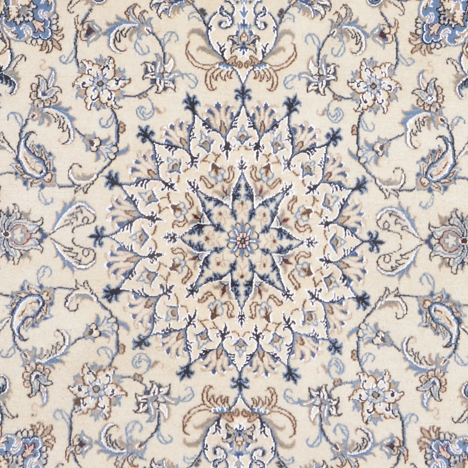 Nain Persian Rug 200 × 205 cm, Wool, hand-knotted
