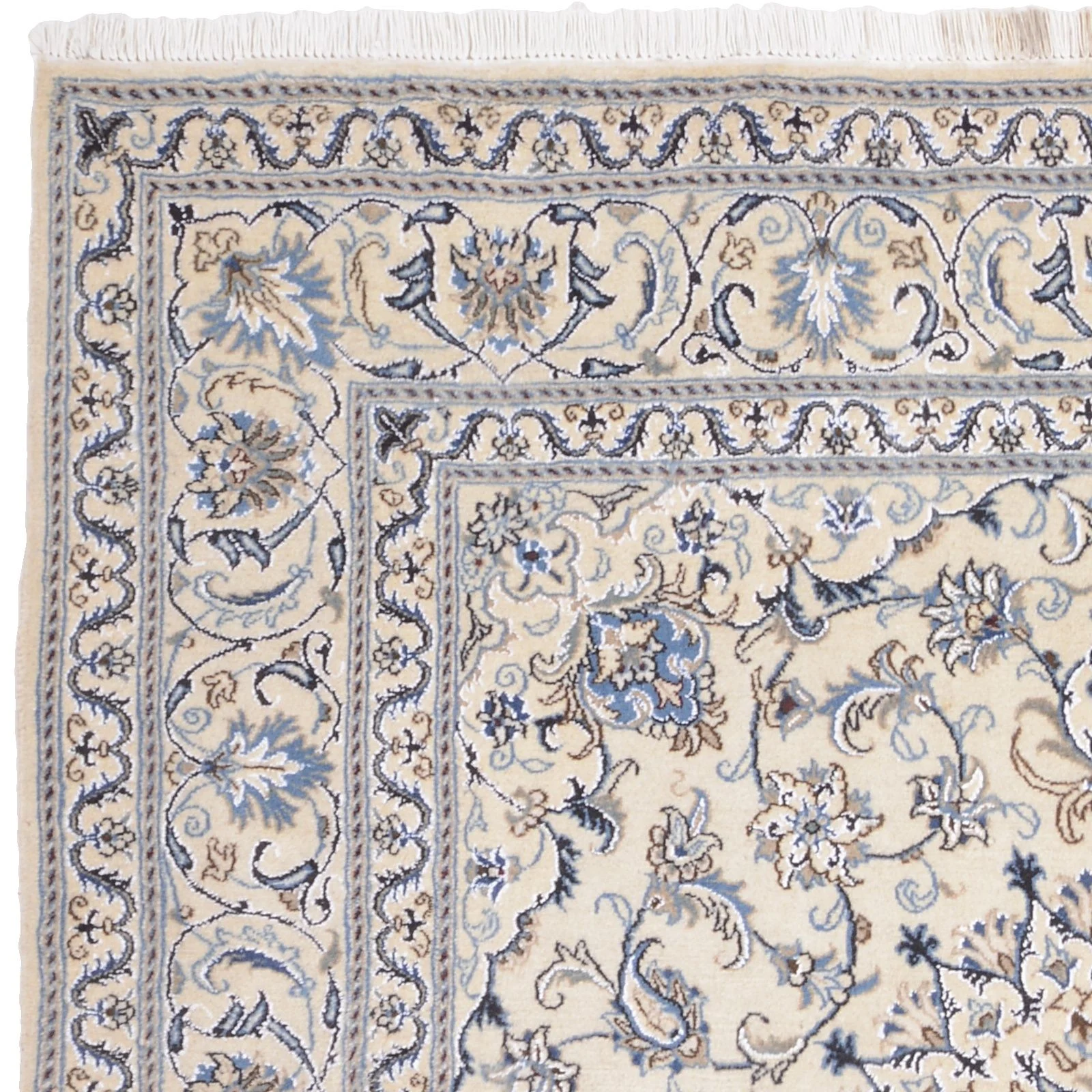 Nain Persian Rug 200 × 205 cm, Wool, hand-knotted