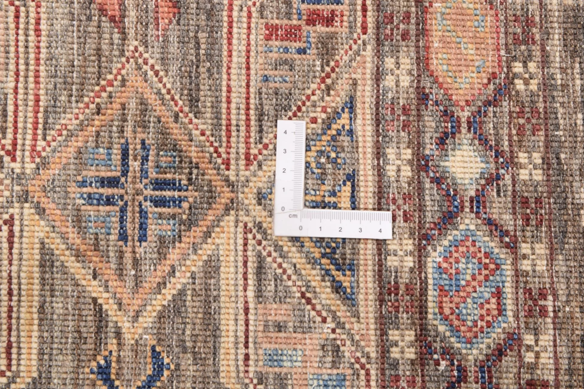 Hand-Knotted Wool Samarkand Afghan Rug, 174 × 242 cm