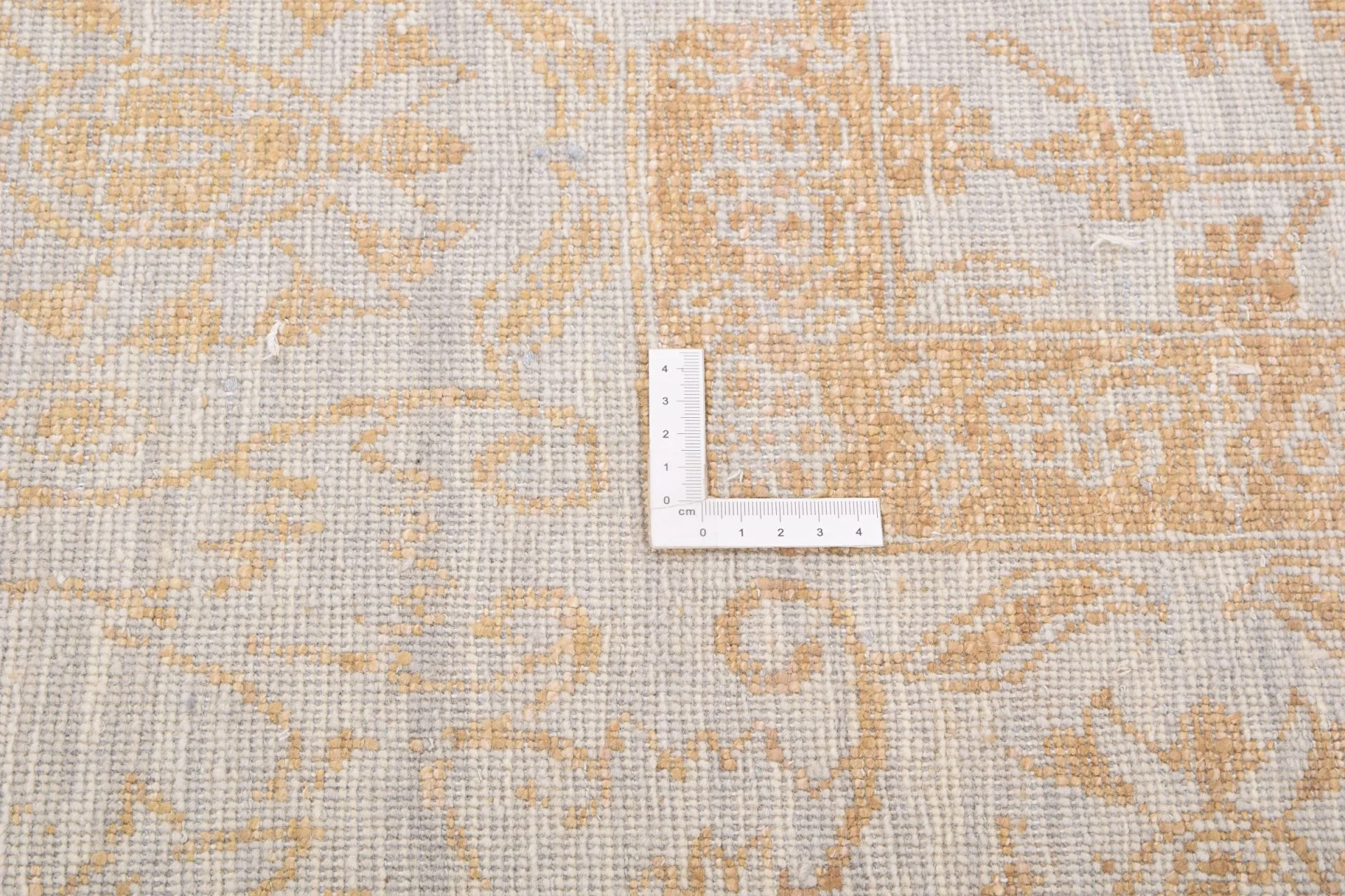 Hand-Knotted Wool Indian Rug, 246 × 309 cm