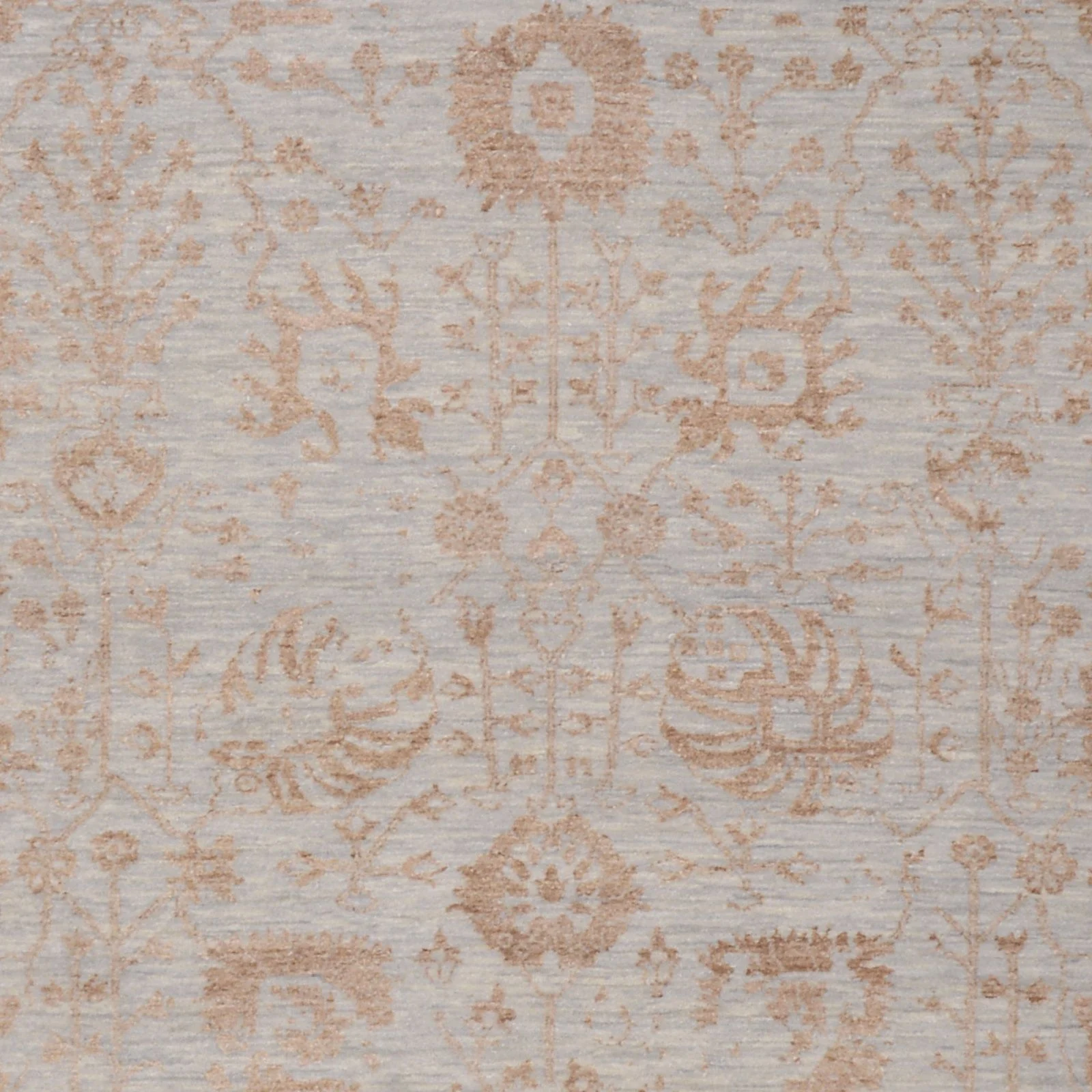 Hand-Knotted Wool Indian Rug, 246 × 309 cm