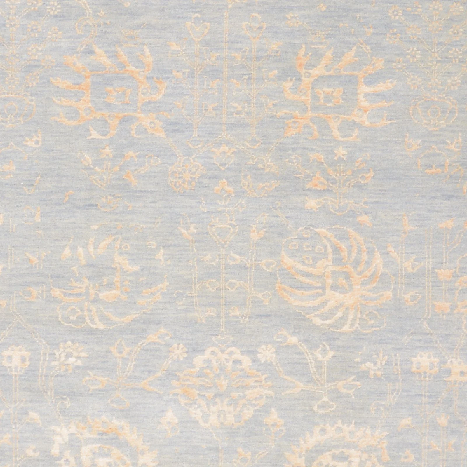 Hand-Knotted Wool Indian Rug, 199 × 298 cm