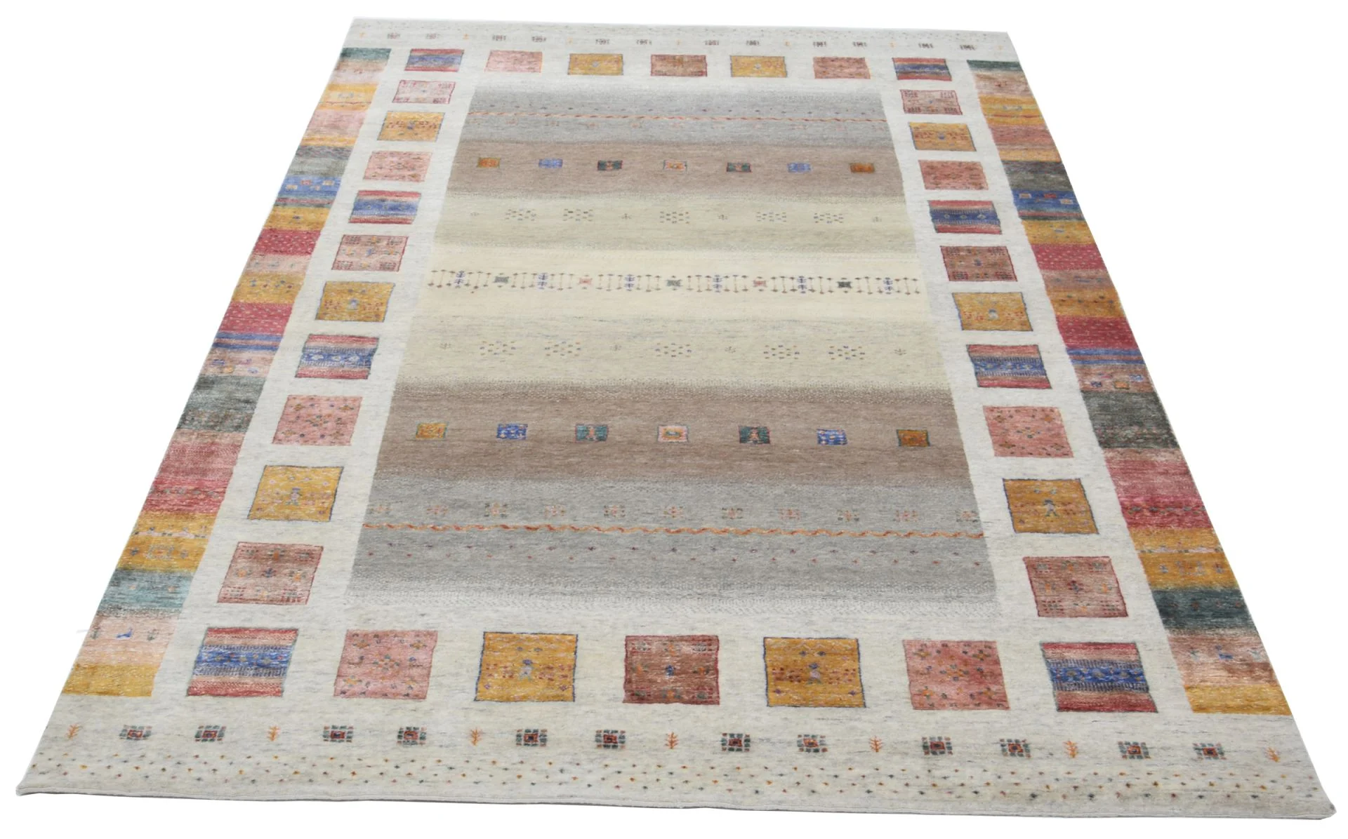 Loribaft Indian Rug 201 × 304 cm, Wool & Silk, hand-knotted