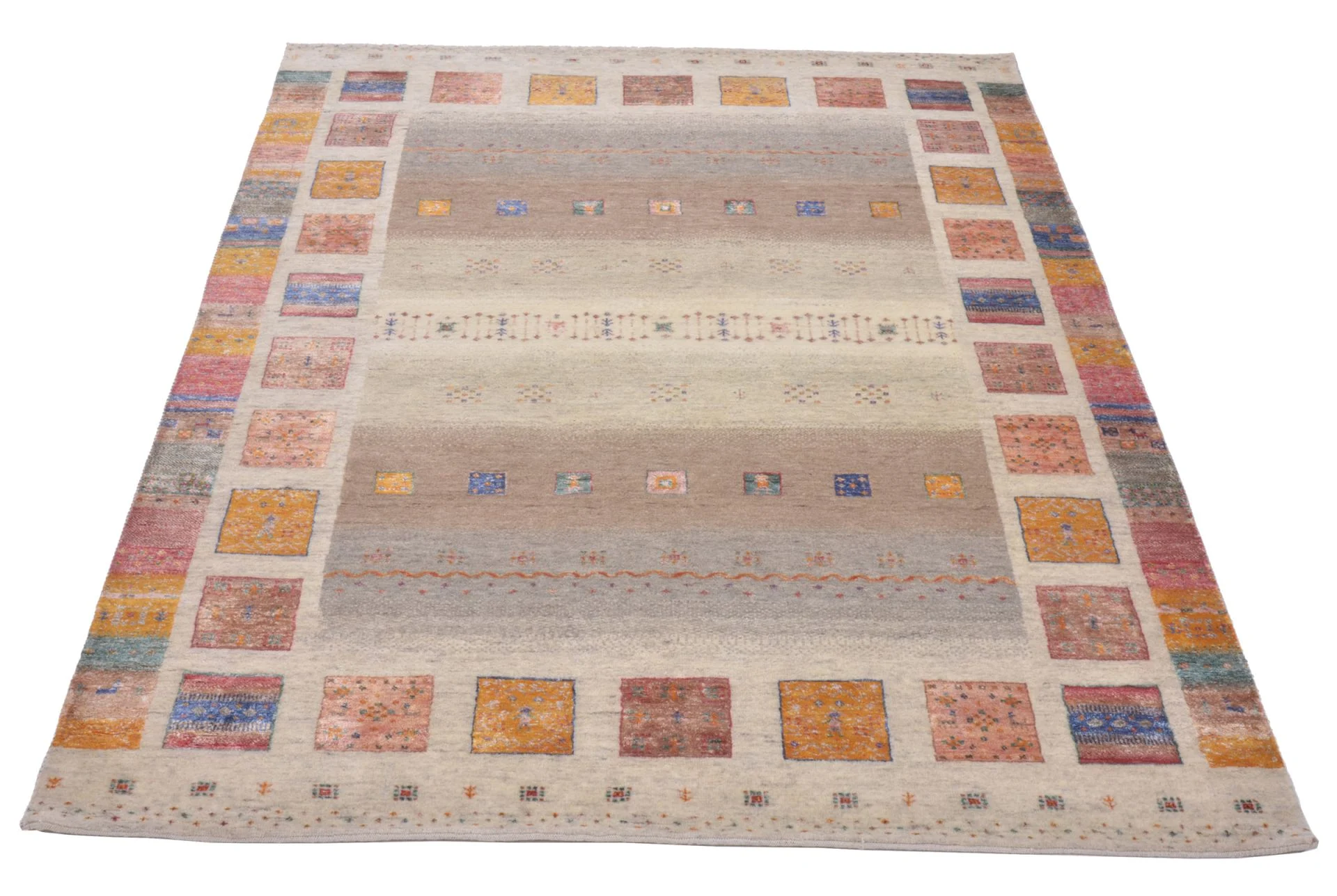 Loribaft Indian Rug 173 × 245 cm, Wool & Silk, hand-knotted