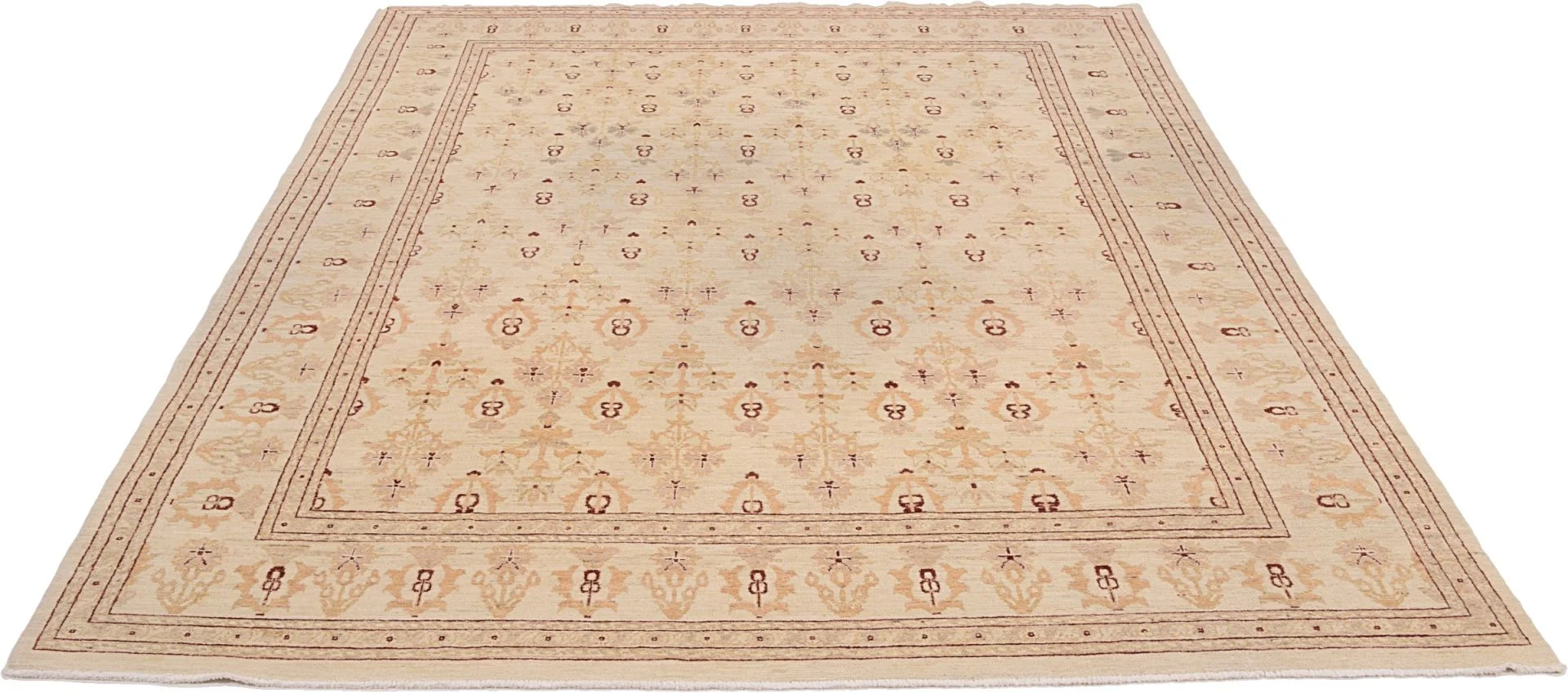 orientteppich-ziegler-255-x-330-cm-schurwolle-handgeknupft-beige-1 Hand-Knotted Wool Ziegler Pakistani Rug, 255 × 330 cm