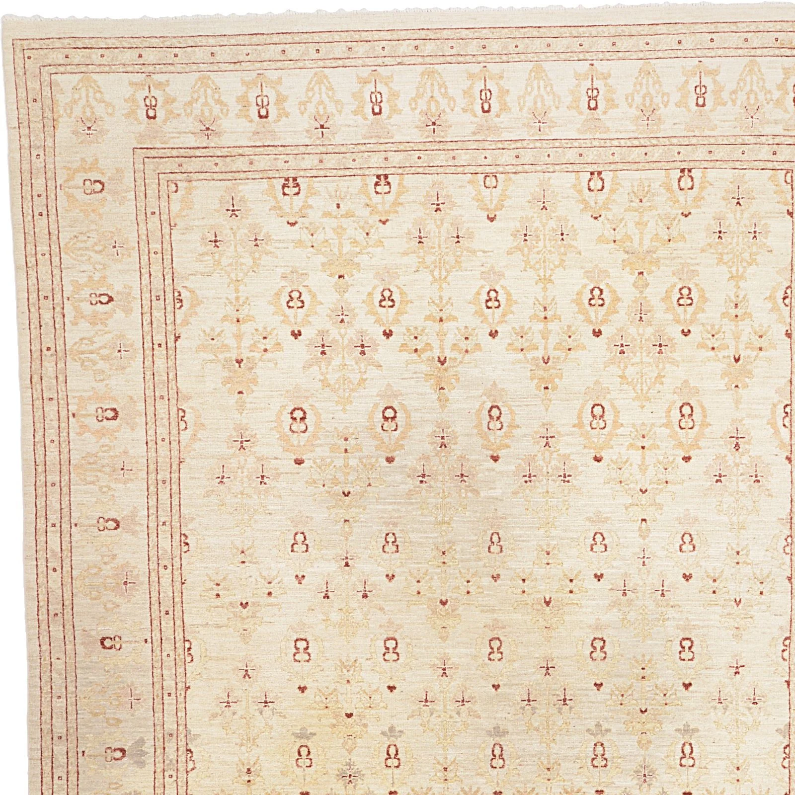 orientteppich-ziegler-255-x-330-cm-schurwolle-handgeknupft-beige-5 Hand-Knotted Wool Ziegler Pakistani Rug, 255 × 330 cm