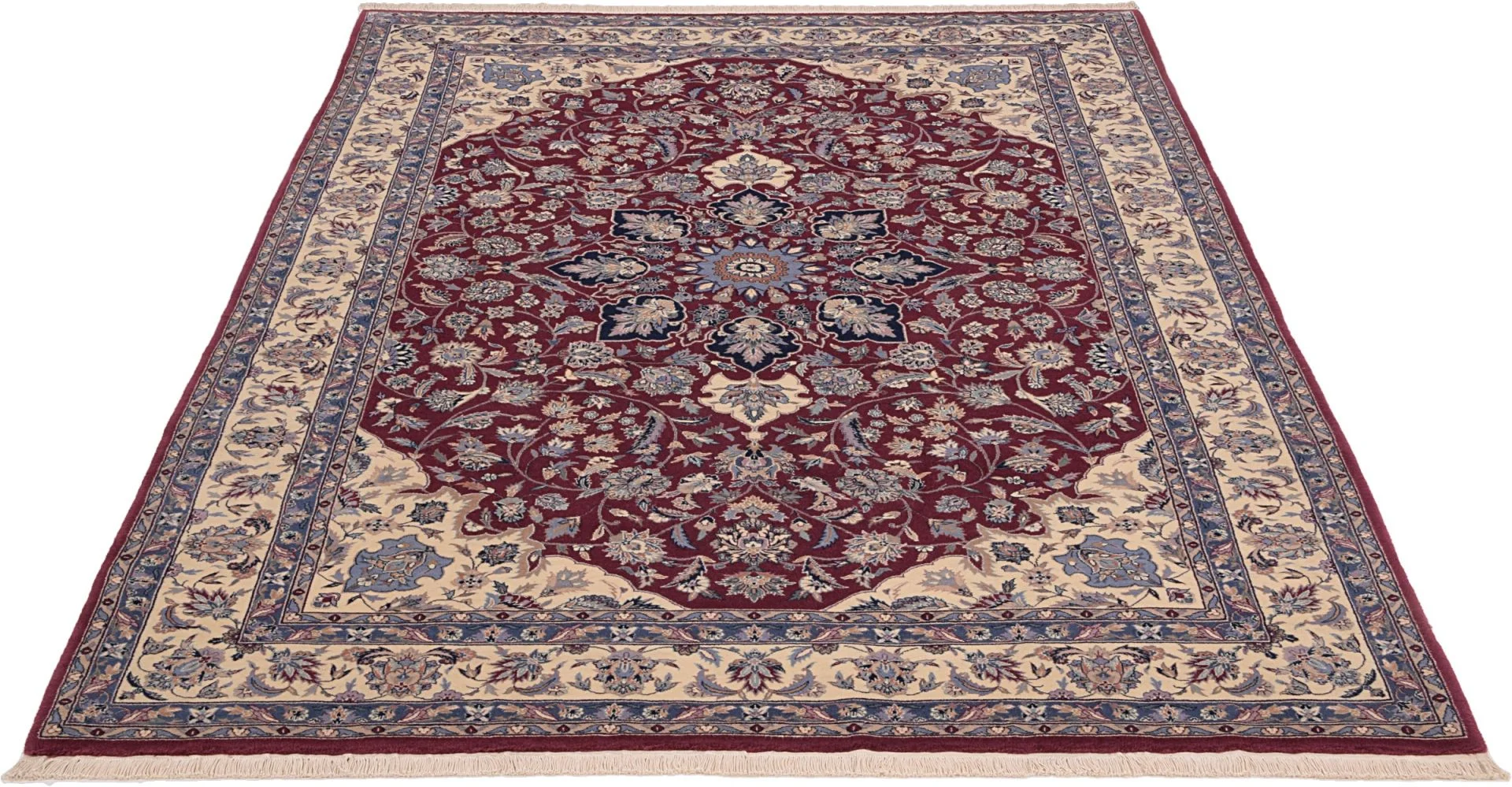 Isfahan Chinese Rug — hand-knotted, 194 × 278 cm, Wool