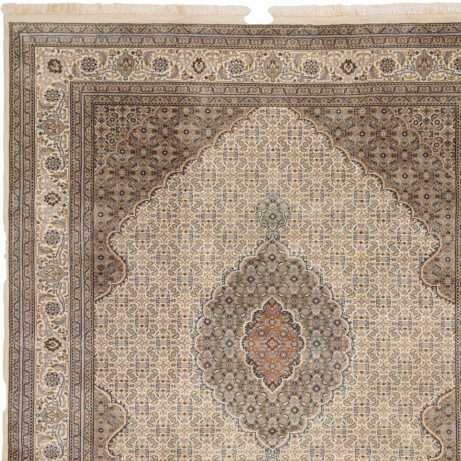 Tabriz Indian Rug — hand-knotted, 245 × 303 cm, Wool