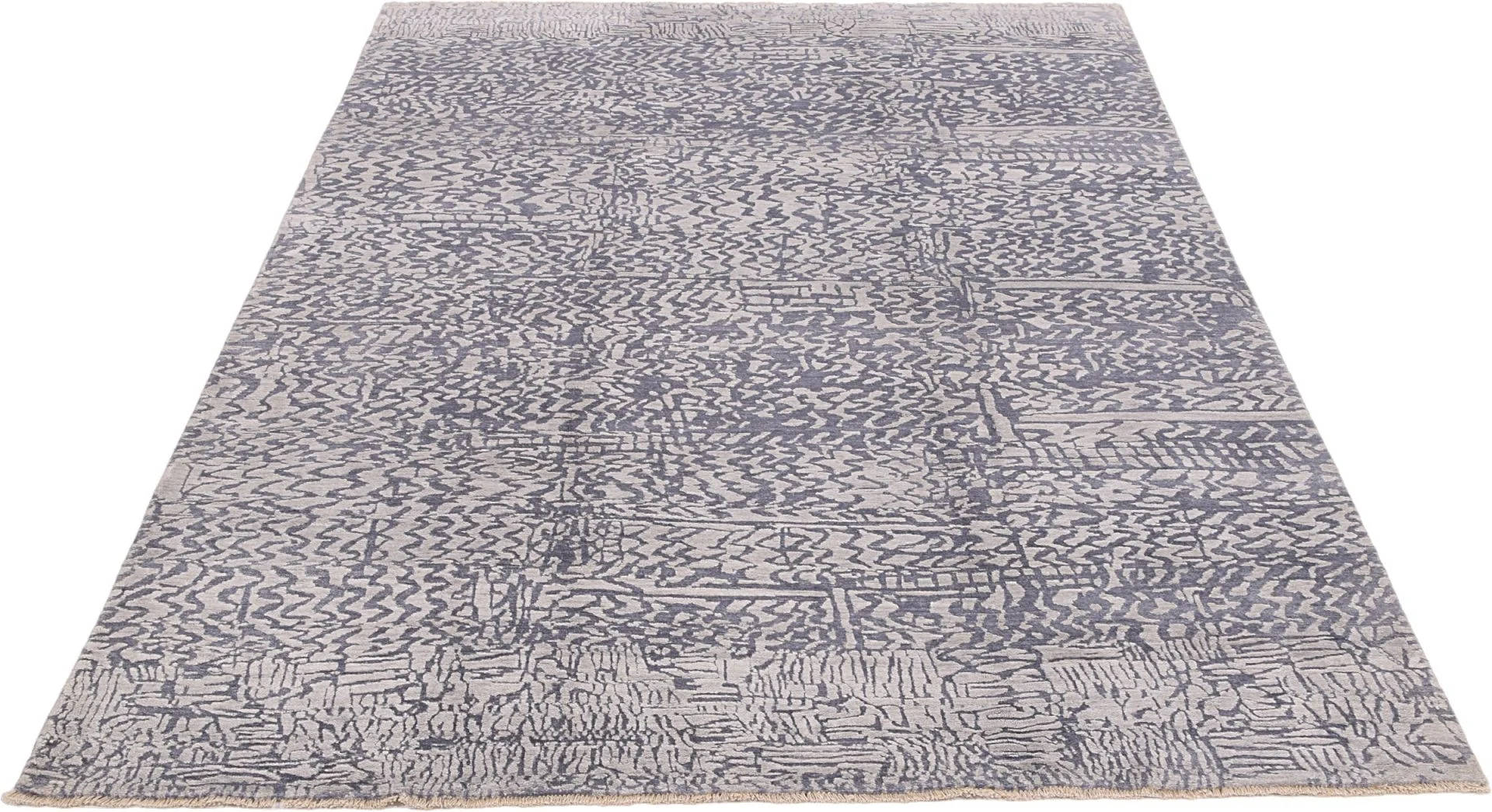 Indian Rug — hand-knotted, 203 × 300 cm, Wool