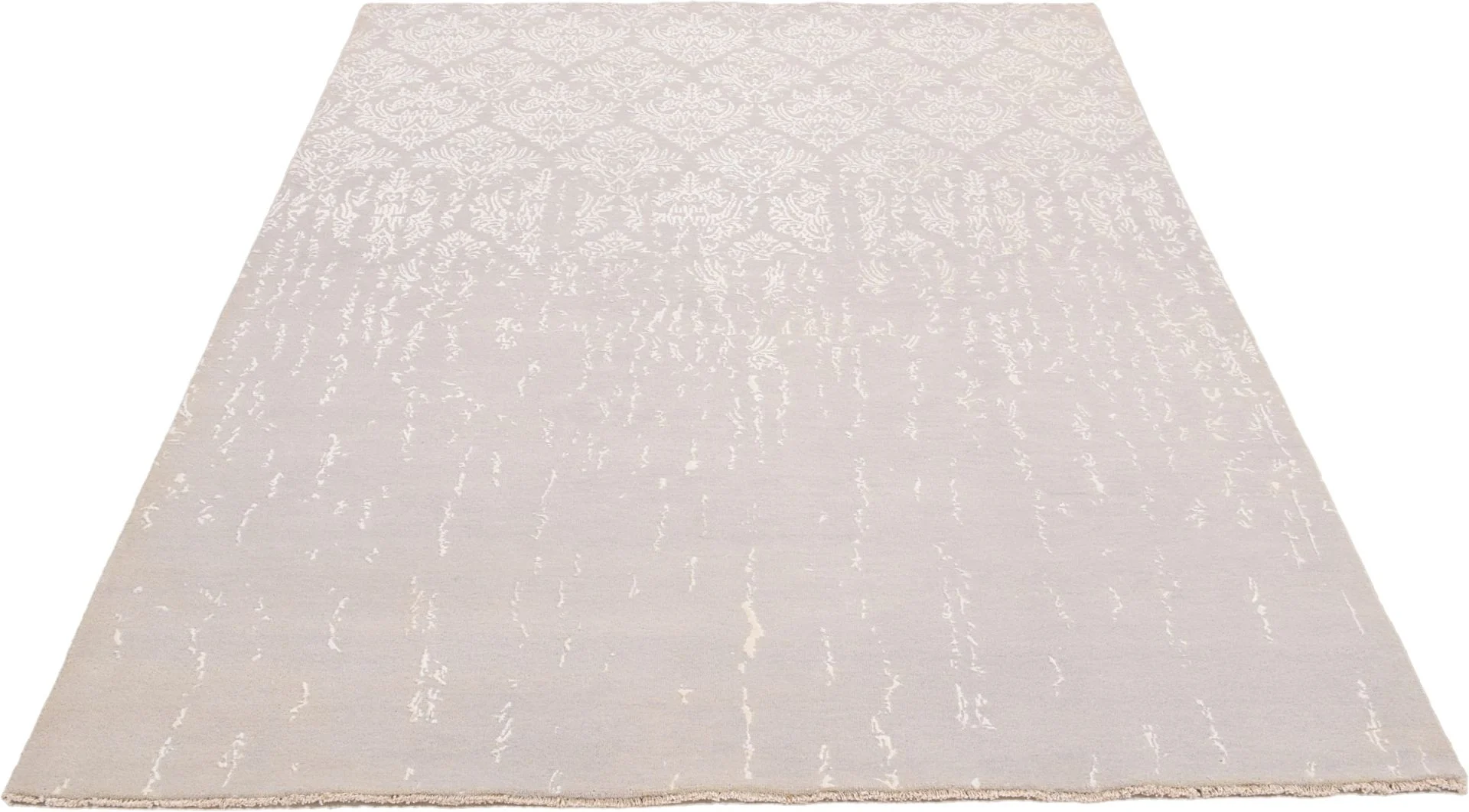 Indian Rug — hand-knotted, 204 × 303 cm, Wool