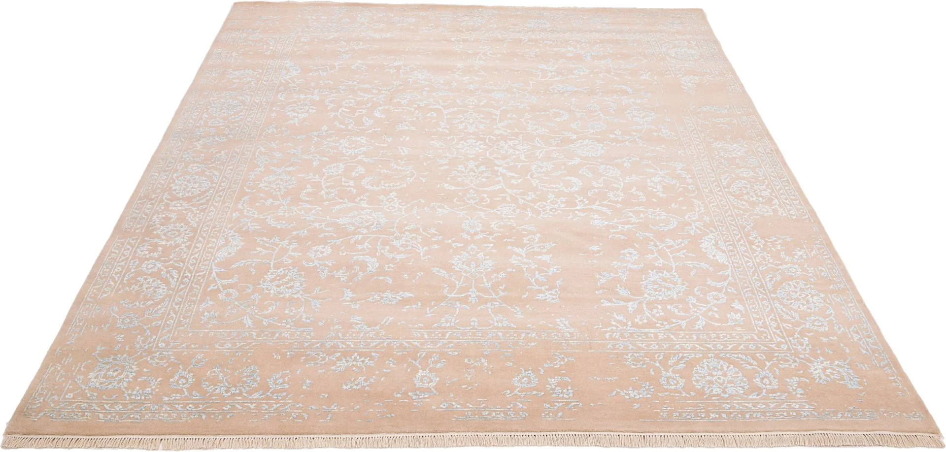 Indian Rug — hand-knotted, 240 × 299 cm, Wool